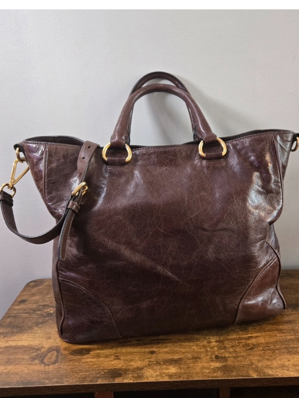 💎 Prada Leather premium soft leather Tote Bag - Picture 2 of 10